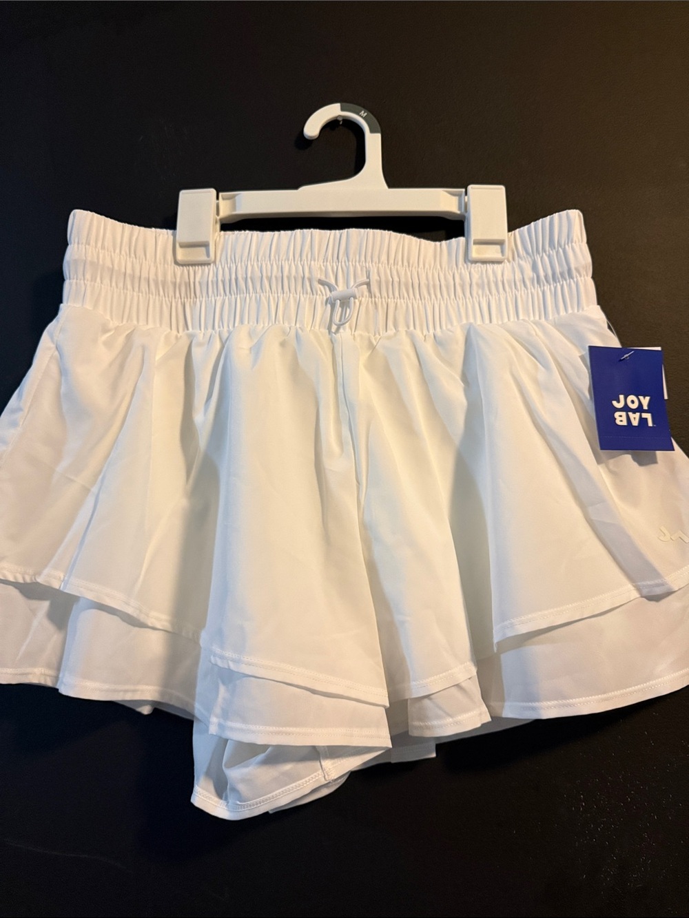 JoyLab White Layered Athletic Shorts size M
